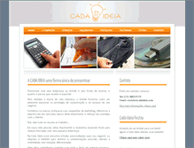 Tablet Screenshot of cadaideia.com